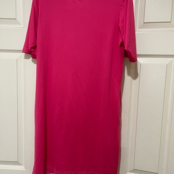 San Soleil Pink Short Sleeves SPF 50 Golf Mini Polo Dress Medium Sport Outdoor - Picture 6 of 10
